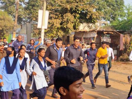 सरदार वल्लभ भाई पटेल की जयंती पर हुआ जिला स्तरीय फिट इंडिया फ्रीडम 3 पॉइंट जीरो व एकता दौड़