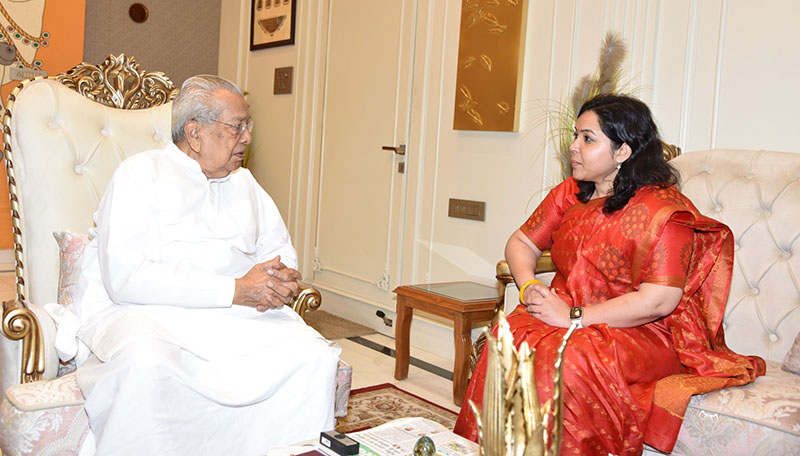  राज्यपाल से संयुक्त राष्ट्र में भारत के स्थायी मिशन की प्रथम सचिव ने की मुलाकात