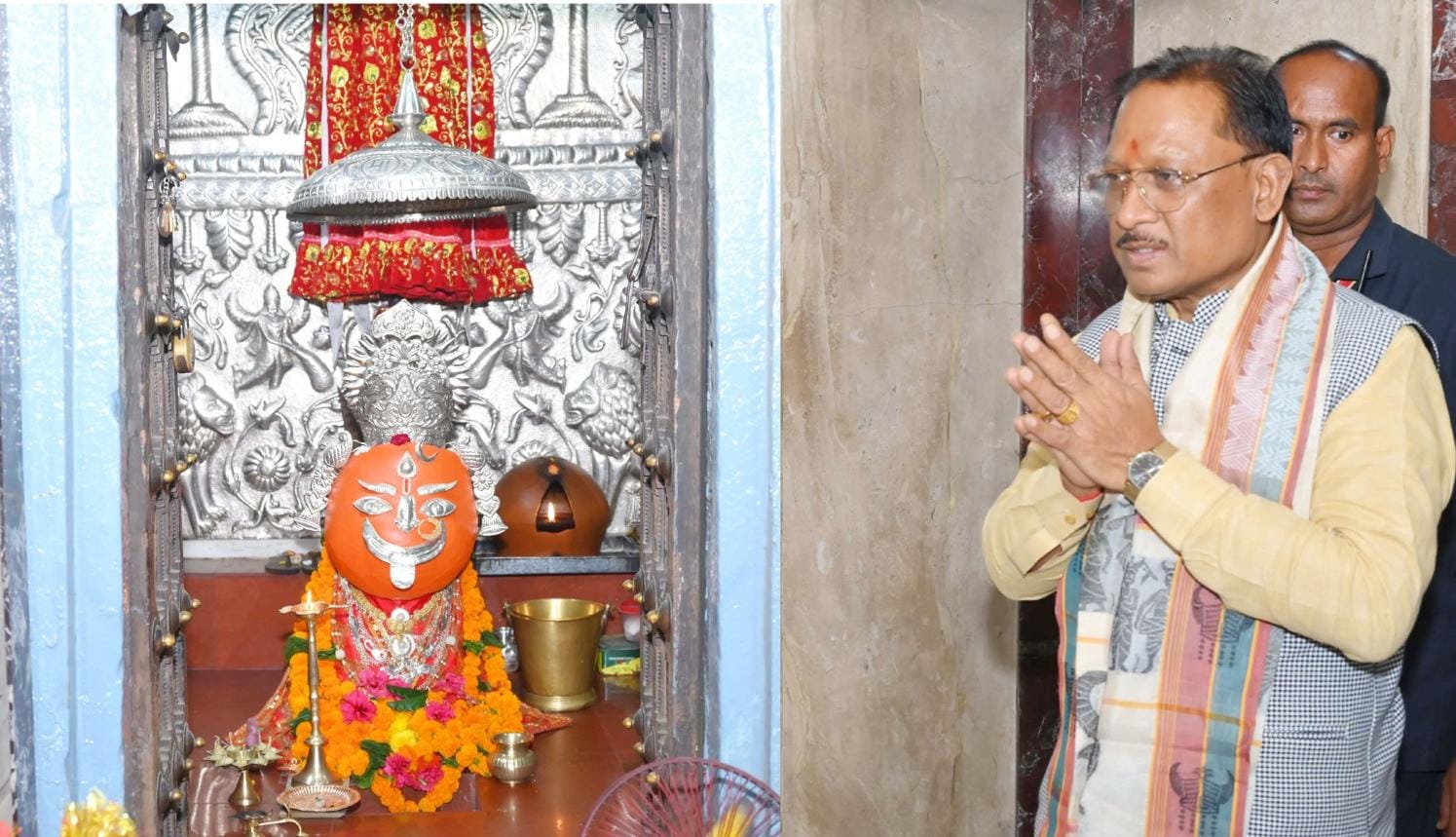  मुख्यमंत्री विष्णु देव साय ने माँ चन्द्रहासिनी की पूजा-अर्चना की 