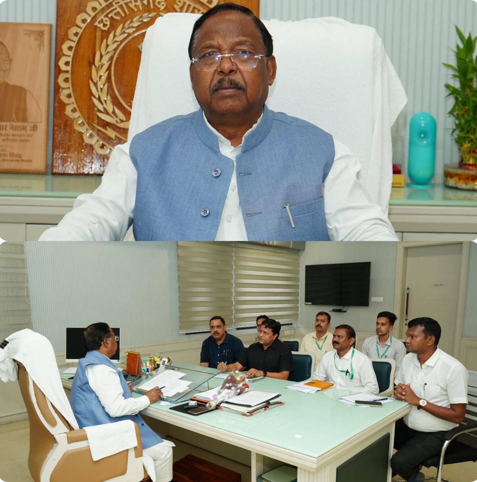 कृषि मंत्री श्री नेताम के सख्त निर्देश- रबी 2025 के अंतर्गत किसानों के लंबित फसल बीमा क्लेम का आगामी तीन कार्य दिवस में होगा भुगतान
