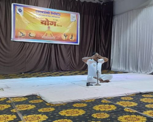 एनएमडीसी, बचेली में उत्साह से मनाया गया अंतर्राष्ट्रीय योग दिवस 2022