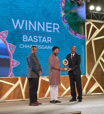 'बेस्ट ऑफ बीट डेस्टिनेशन' के रूप में चुना गया बस्तर
