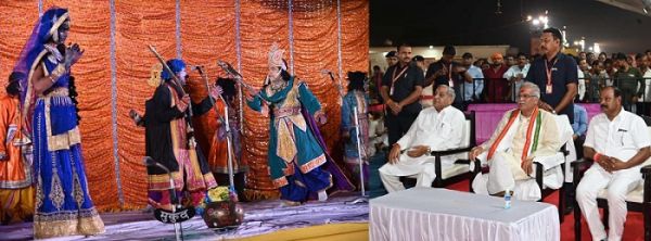 बीरगांव में रामलीला उत्सव में शामिल हुए मुख्यमंत्री बघेल