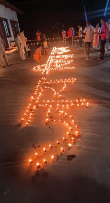 31 हजार दीयों से रौशन हुआ माता कौशल्या का धाम