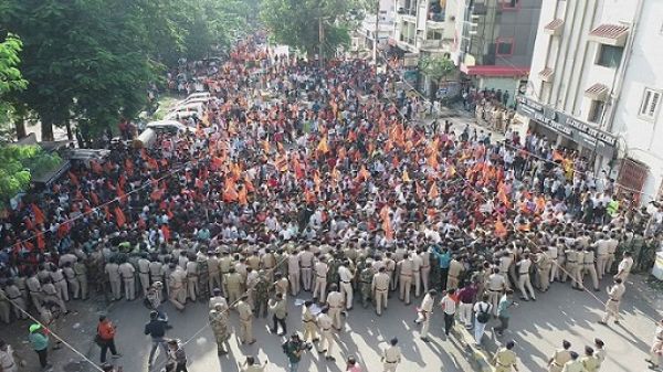 अभाविप ने निकाली आक्रोश रैली