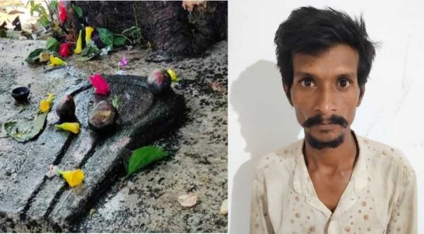 मंदिर में तोड़फोड़ करने वाला आरोपी गिरफ्तार...