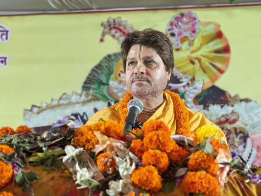  तुलसी वर्षा और पूर्णाहुति के साथ श्रीमद्भागवत कथा का विश्राम