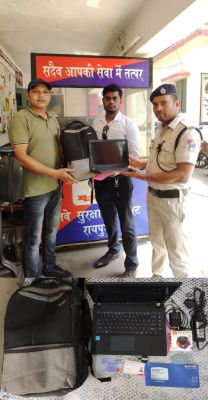 RPF रायपुर ने ऑपरेशन अमानत के तहत यात्री का LAPTOP लौटाया 