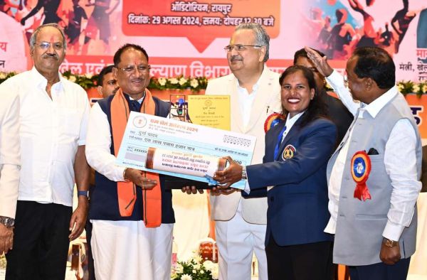 सीएम साय की बड़ी घोषणा : ओलंपिक में स्वर्ण पदक विजेताओं को मिलेंगे 3 करोड़