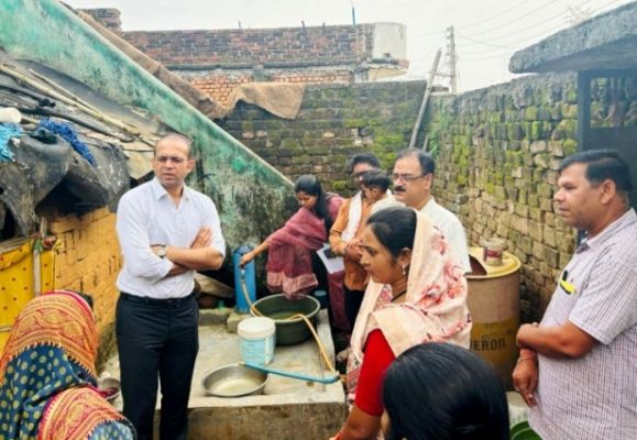 जल जीवन मिशन के नए संचालक ने दुर्ग-राजनांदगांव में कार्यों का किया निरीक्षण