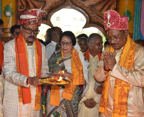 मुख्यमंत्री श्री विष्णु देव साय भगवान जगन्नाथ की रथ यात्रा में हुए शामिल:छेरापहरा की रस्म अदायगी कर मांगा प्रदेशवासियों के लिए आशीर्वाद