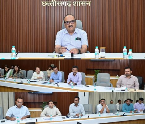 शासन के मिशन मोड में किए जाने वाले कार्यों की हुई समीक्षा  - मुख्य सचिव ने अधिकारियों की ली बैठक