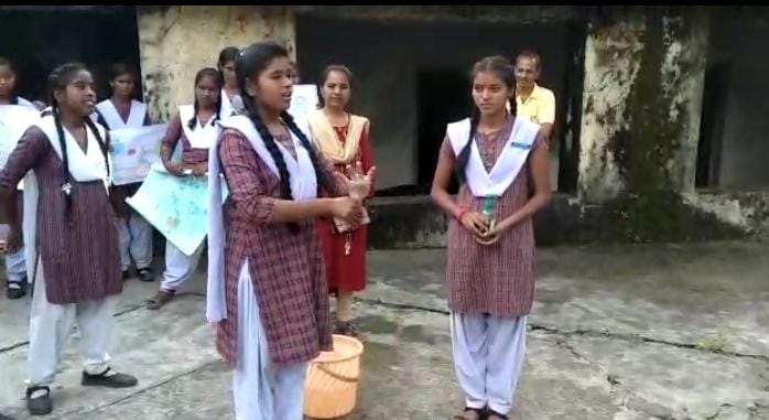 हाथ धुलाई दिवस पर स्कूल में हुए विभिन्न कार्यक्रम