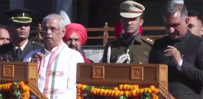 सुखविंदर सिंह सुक्खू ने हिमाचल प्रदेश के 15वें मुख्यमंत्री के रूप में शपथ ली