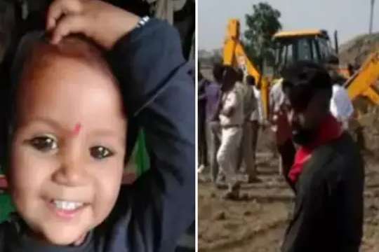 बच्ची खुले बोरवेल में गिरी, बचाव अभियान जारी...