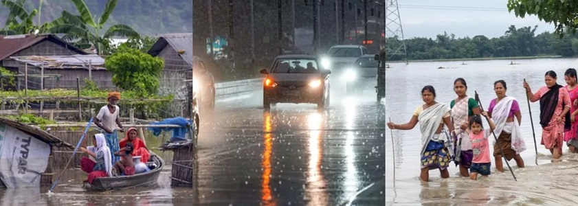 भारी वर्षा से देश के कई क्षेत्रों में बिगड़े हालात, उत्तराखंड में भारी बारिश का रेड अलर्ट