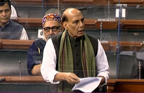 भारतीय जवानों ने चीनी सैनिकों को अतिक्रमण से रोका : राजनाथ सिंह