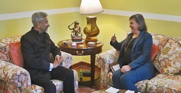 US अंडर सेक्रेटरी ऑफ स्टेट नूलैंड और EAM जयशंकर के बीच हुई बात