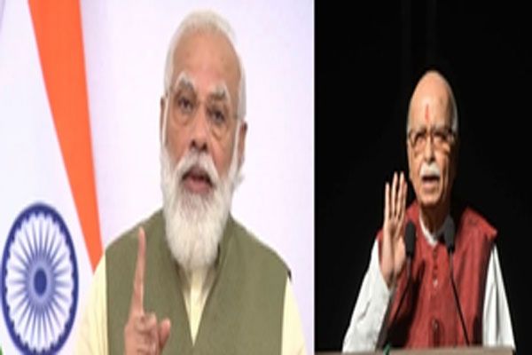  पीएम मोदी ने आडवाणी को दी जन्मदिन की बधाई