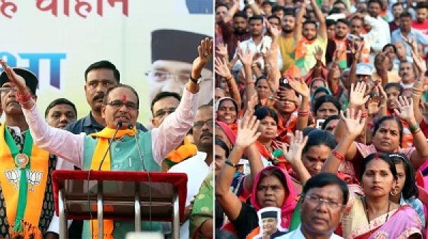 शिवराज की विदाई पर उमड़ा जनसैलाब, काफिले को घेरा