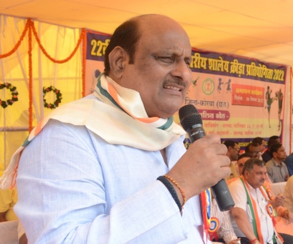 मंत्री जयसिंह अग्रवाल ने किया राज्य स्तरीय शालेय क्रीडा प्रतियोगिता का शुभारंभ