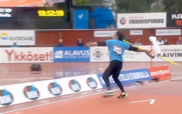 नीरज चोपड़ा ने फिनलैंड में कुर्ताने गेम्स की भाला फेंक प्रतियोगिता में स्वर्ण पदक जीता