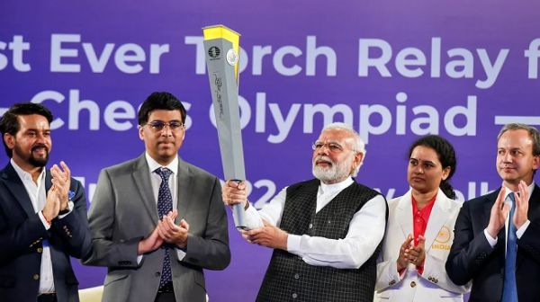 शतरंज ओलम्पियाड टॉर्च रिले का आगमन रायपुर में 16 जुलाई को