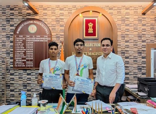 छात्रों ने राष्ट्रीय किक बाक्सिंग स्पर्धा में जीते मेडल