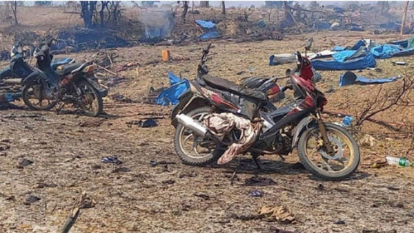 म्यांमार के गांव पर सेना के हवाई हमले में बच्चों समेत 100 से अधिक मरे