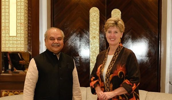 कृषि मंत्री तोमर ने कनाडा व ऑस्ट्रेलिया के मंत्रियों को भारत आने का दिया निमंत्रण